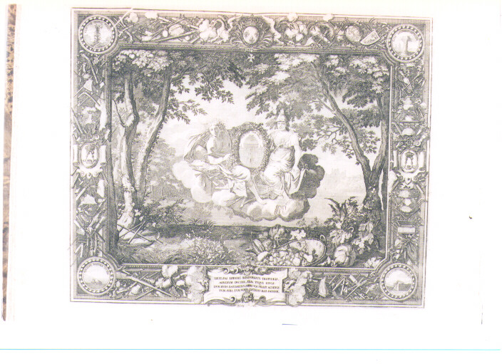 ALLEGORIA DELLE QUATTRO STAGIONI: ESTATE (stampa) di Kraus Johann Ulrich (sec. XVIII)