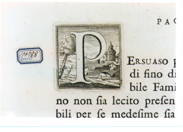 CAPOLETTERA P (stampa) di Fidanza Paolo (CERCHIA) (sec. XVIII)
