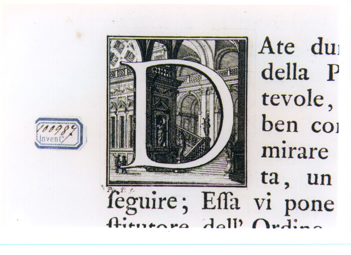CAPOLETTERA D (stampa) di Panfili Pio (sec. XVIII)