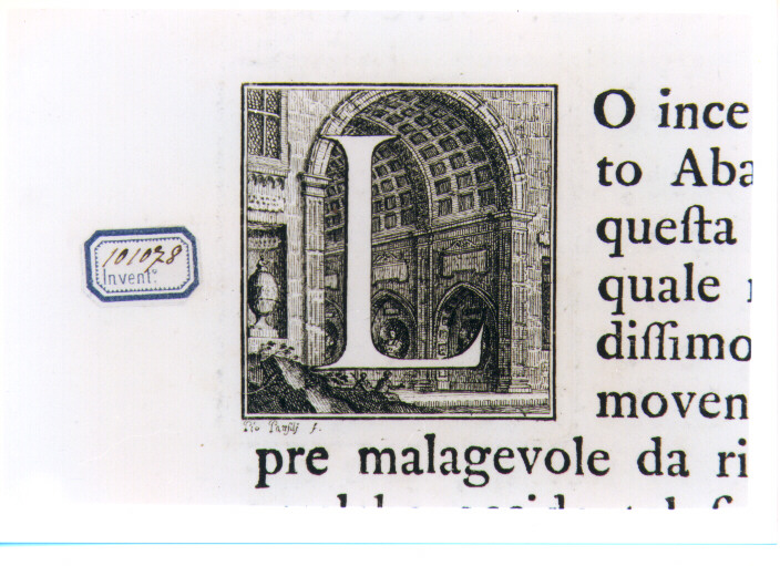 CAPOLETTERA L (stampa) di Panfili Pio (sec. XVIII)