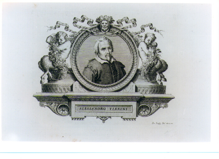 RITRATTO DI ALESSANDRO TIARINI (stampa) di Panfili Pio (sec. XVIII)