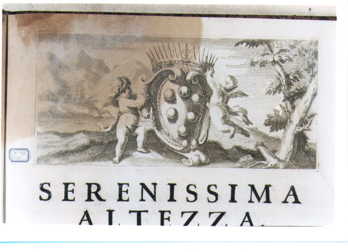 PUTTI REGGISTEMMA (stampa) di Giovannini Giacomo (sec. XVII)
