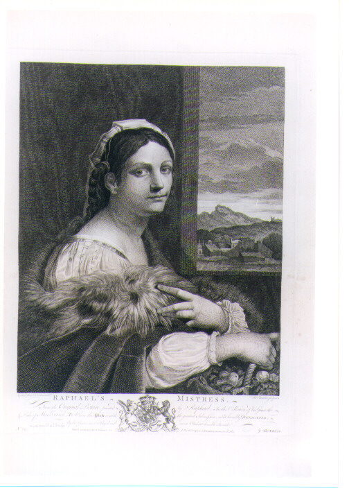 RITRATTO FEMMINILE A MEZZA FIGURA (stampa) di Luciani Sebastiano detto Sebastiano del Piombo, Chambars Thomas, Earlom Richard (sec. XVIII)