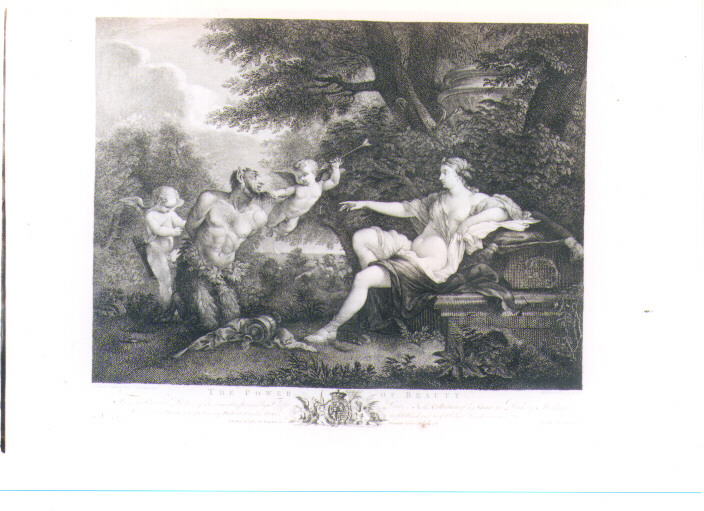 SATIRO CONDOTTO PRIGIONIERO DAVANTI A VENERE (stampa) di Lauri Filippo, Walker William I, Earlom Richard (sec. XVIII)