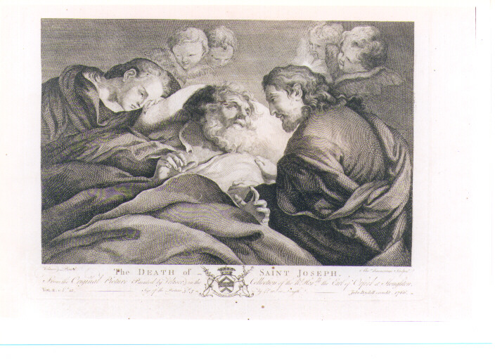 MORTE DI SAN GIUSEPPE (stampa) di Velazquez Diego, Bannerman Alexander (sec. XVIII)
