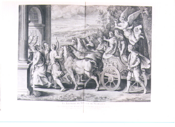 TRIONFO DI TITO E VESPASIANO (stampa) di Pippi Giulio detto Giulio Romano, Desplaces Louis (sec. XVIII)