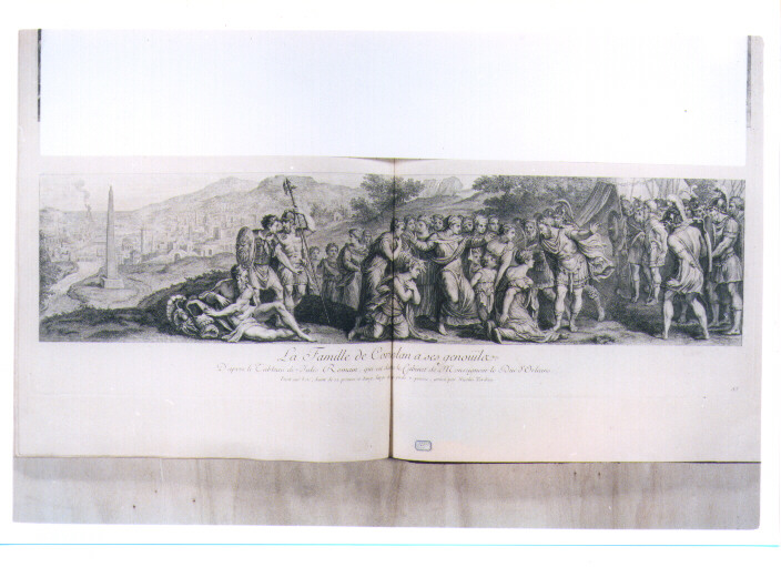 CORIOLANO E LA SUA FAMIGLIA (stampa) di Pippi Giulio detto Giulio Romano, Tardieu Nicolas Henri (sec. XVIII)