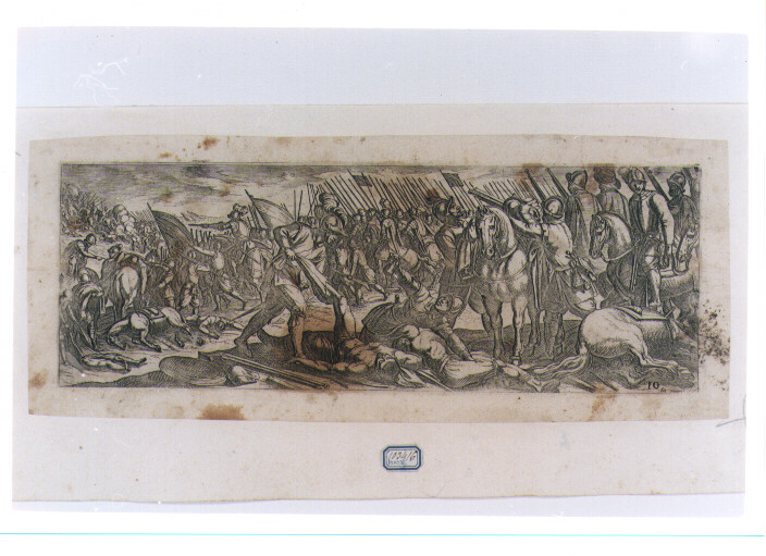 BATTAGLIA (stampa controfondata) di Tempesta Antonio (sec. XVI)