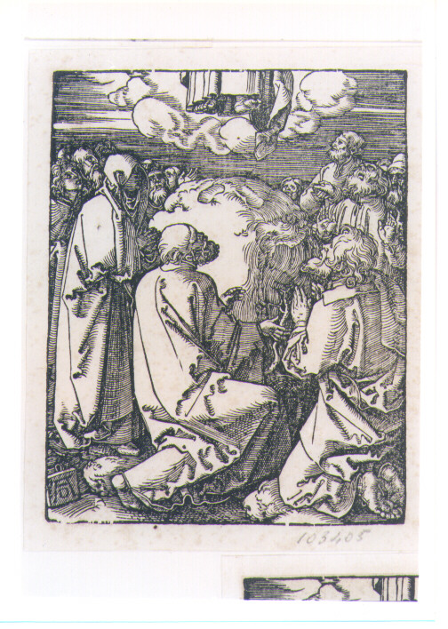 ASCENSIONE DI CRISTO (stampa controfondata) di Durer Albrecht (sec. XVI)