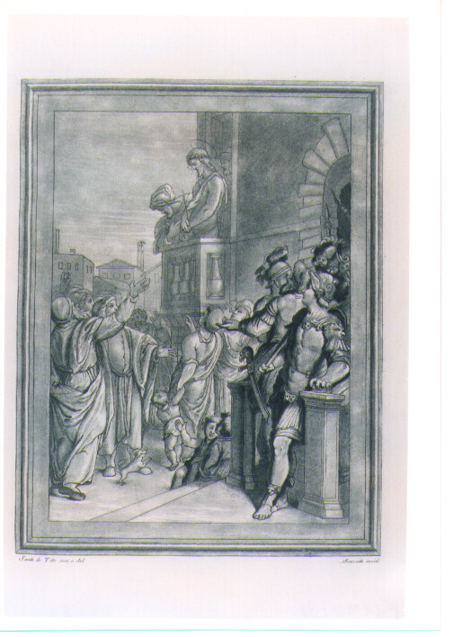 ECCE HOMO (stampa a colori) di Santi di Tito, Scacciati Andrea II (sec. XVIII)