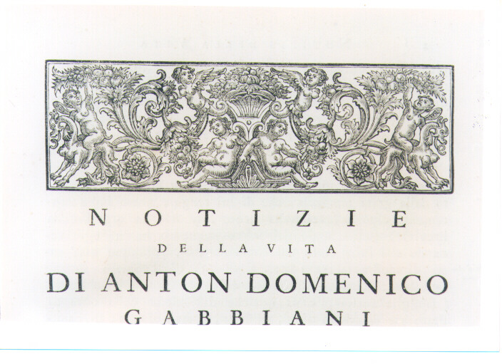 PUTTI E ELEMENTI DECORATIVI (stampa) - ambito fiorentino (sec. XVIII)