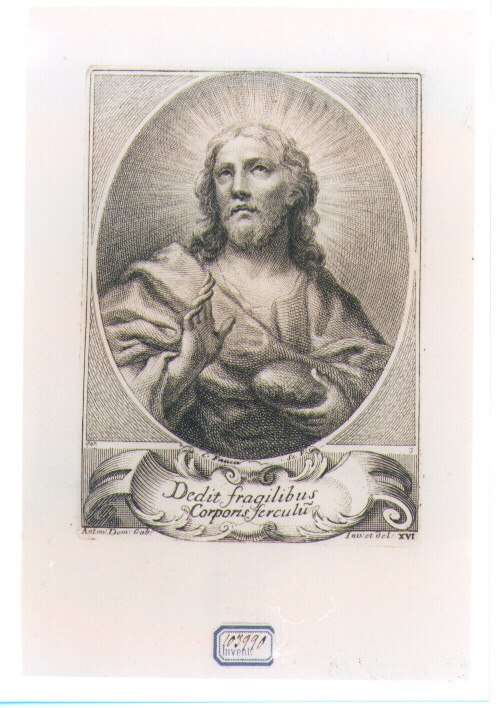CRISTO BENEDICENTE (stampa) di Gabbiani Antonio Domenico, Faucci Carlo (sec. XVIII)