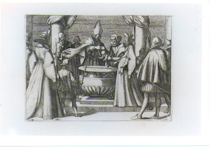 SCENE DELLA VITA DI MARGHERITA D'AUSTRIA SPOSA DI FILIPPO III RE DI SPAGNA (stampa) di Tempesta Antonio, Callot Jacques (prima metà sec. XVII)