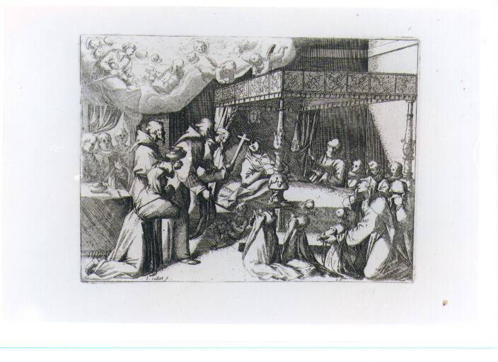 SCENE DELLA VITA DI MARGHERITA D'AUSTRIA SPOSA DI FILIPPO III RE DI SPAGNA (stampa) di Tempesta Antonio, Callot Jacques (prima metà sec. XVII)