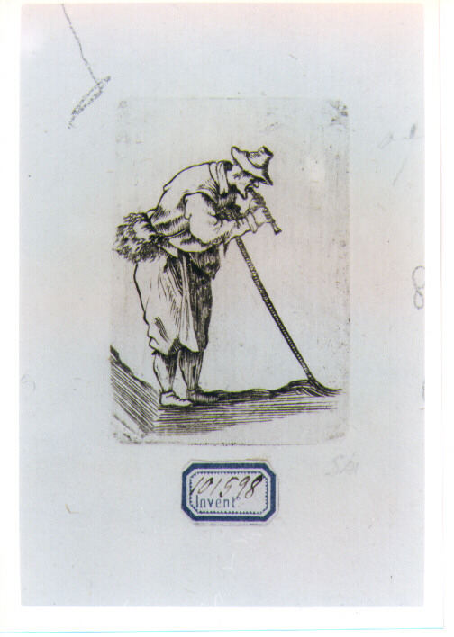 SUONATORE AMBULANTE (stampa) di Callot Jacques (maniera) (prima metà sec. XVII)