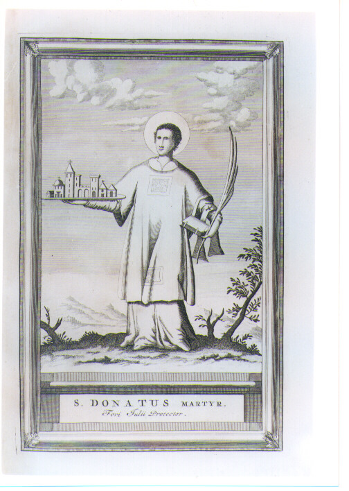 SAN DONATO MARTIRE (stampa) di Pool Matthys (CERCHIA) (sec. XVIII)