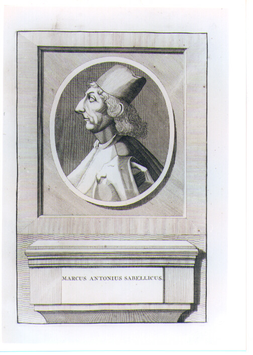 RITRATTO DI MARCO ANTONIO SABELLICO (stampa) di Pool Matthys (CERCHIA) (sec. XVIII)
