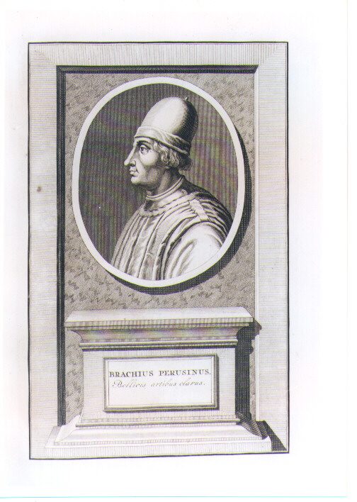 RITRATTO DI BRACHIUS PERUSINUS (stampa) di Pool Matthys (CERCHIA) (sec. XVIII)