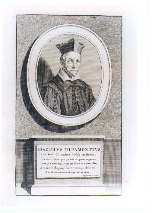 RITRATTO DI GIUSEPPE RIPAMONTI (stampa) di Pool Matthys (CERCHIA) (sec. XVIII)