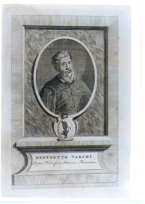 RITRATTO DI BENEDETTO VARCHI (stampa) di Pool Matthys (CERCHIA) (sec. XVIII)