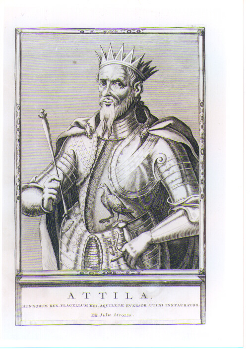 RITRATTO DI ATTILA (stampa) di Pool Matthys (CERCHIA) (sec. XVIII)