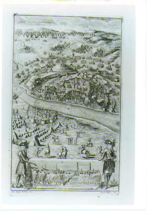 IMPRESE MILITARI DI CARLO V DUCA DI LOTARINGIA (stampa) di Muller Jacob, Waldmann Johann Joseph (sec. XVII)