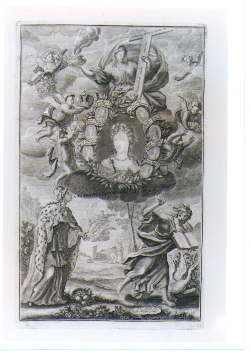 ALLEGORIE DEI TRIONFI DELLA CASA D'ASBURGO (stampa) di Muller Jacob, Thelott Johann Andreas (seconda metà sec. XVII)