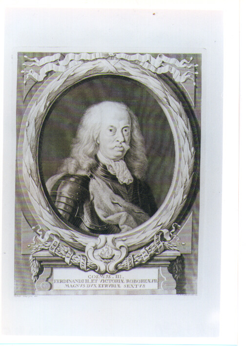 RITRATTO DI COSIMO III (stampa) di Preissler Georg Martin, Campiglia Giovanni Domenico (sec. XVIII)