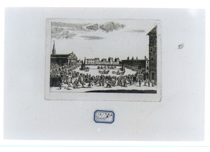 CORSA DI BIGHE (stampa) di Callot Jacques (CERCHIA) (prima metà sec. XVII)