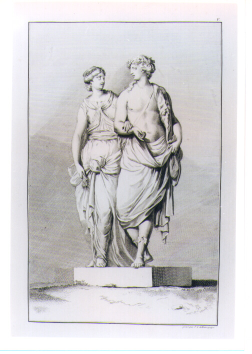 STATUA DI BACCO E CERERE (stampa) di Beyer Johann Christian Wilhelm, Von Reinsperger Johann Christoph (sec. XVIII)