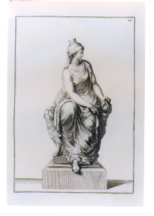 STATUA DI EURIDICE (stampa) di Beyer Johann Christian Wilhelm, Landerer Ferdinand (sec. XVIII)