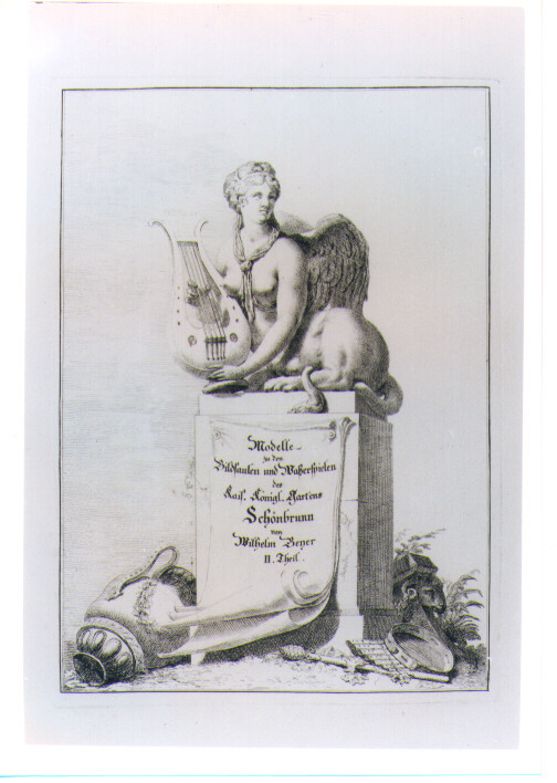 STATUA DI SFINGE (stampa) di Beyer Johann Christian Wilhelm - AMBITO VIENNESE (sec. XVIII)
