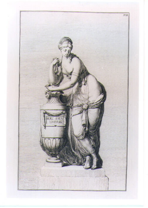 STATUA DI ARTEMISIA (stampa) di Beyer Johann Christian Wilhelm - AMBITO VIENNESE (sec. XVIII)