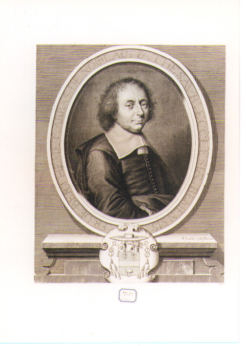 RITRATTO DI FR. DE BERTHEME (stampa controfondata smarginata) di Landry Pierre (sec. XVII)