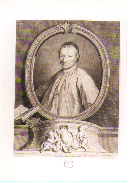RITRATTO DI PETRUS SUTAINE (stampa controfondata smarginata) di Guillemard Henri, Daullé Jean (sec. XVIII)