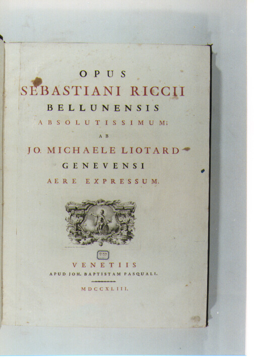 ALLEGORIA DELLE ARTI (stampa) di Visentini Antonio (sec. XVIII)