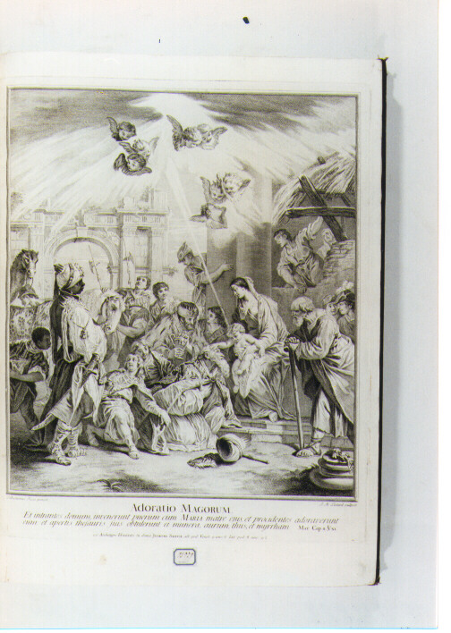 adorazione dei Re Magi (stampa) di Ricci Sebastiano, Liotard Jean-Michel (sec. XVIII)