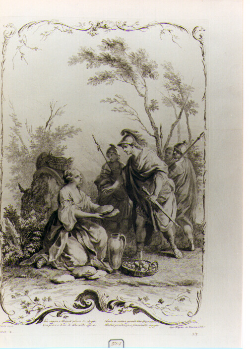 DAVID E ABIGAIL (stampa) di Amigoni Jacopo (CERCHIA), Wagner Joseph (sec. XVIII)