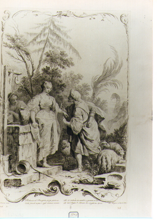 REBECCA AL POZZO (stampa) di Amigoni Jacopo (CERCHIA), Wagner Joseph (sec. XVIII)