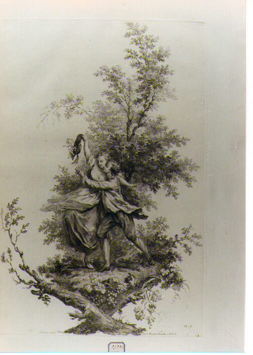 SCENA GALANTE (stampa) di Amigoni Jacopo (CERCHIA), Wagner Joseph (sec. XVIII)