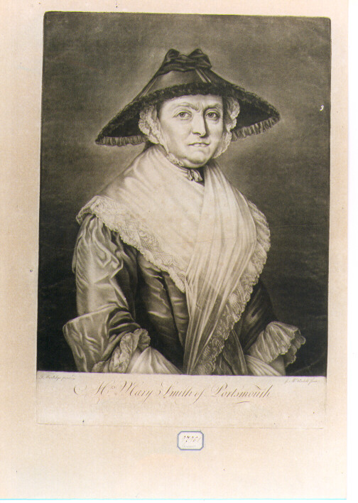 RITRATTO DI MISTRESS MARY SMITH (stampa) di Worlidge Thomas, Marcadell James (seconda metà sec. XVIII)