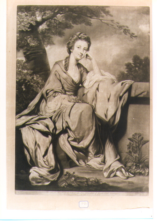 RITRATTO DI ELIZABETH LEE (stampa) di Reynolds Joshua, Fisher Edward (seconda metà sec. XVIII)