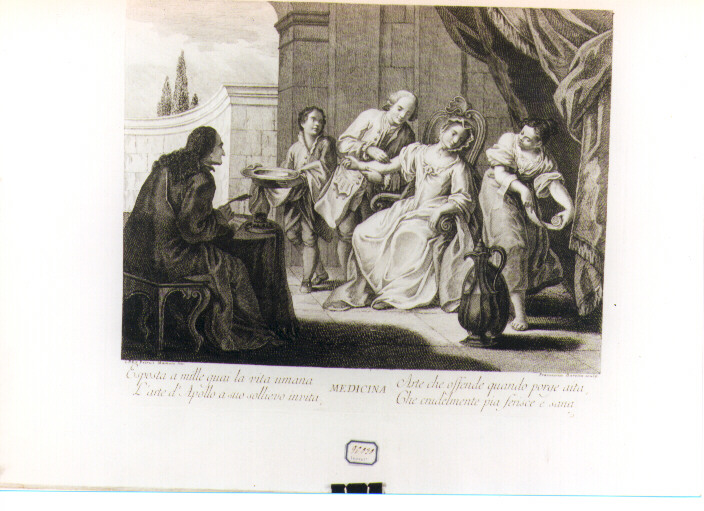 MEDICINA (stampa) di Mainotti Pietro, Baretta Francesco (seconda metà sec. XVIII)