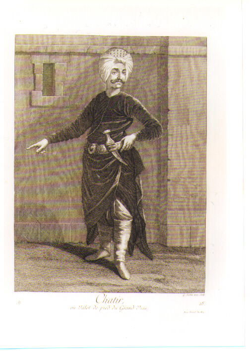 FIGURA MASCHILE DI ORIENTALE (stampa) di Scotin Gerard I (sec. XVIII)