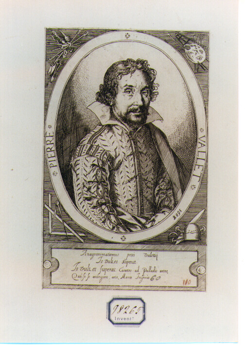 RITRATTO DI PIERRE VALLET (stampa controfondata smarginata) - ambito francese (sec. XVII)