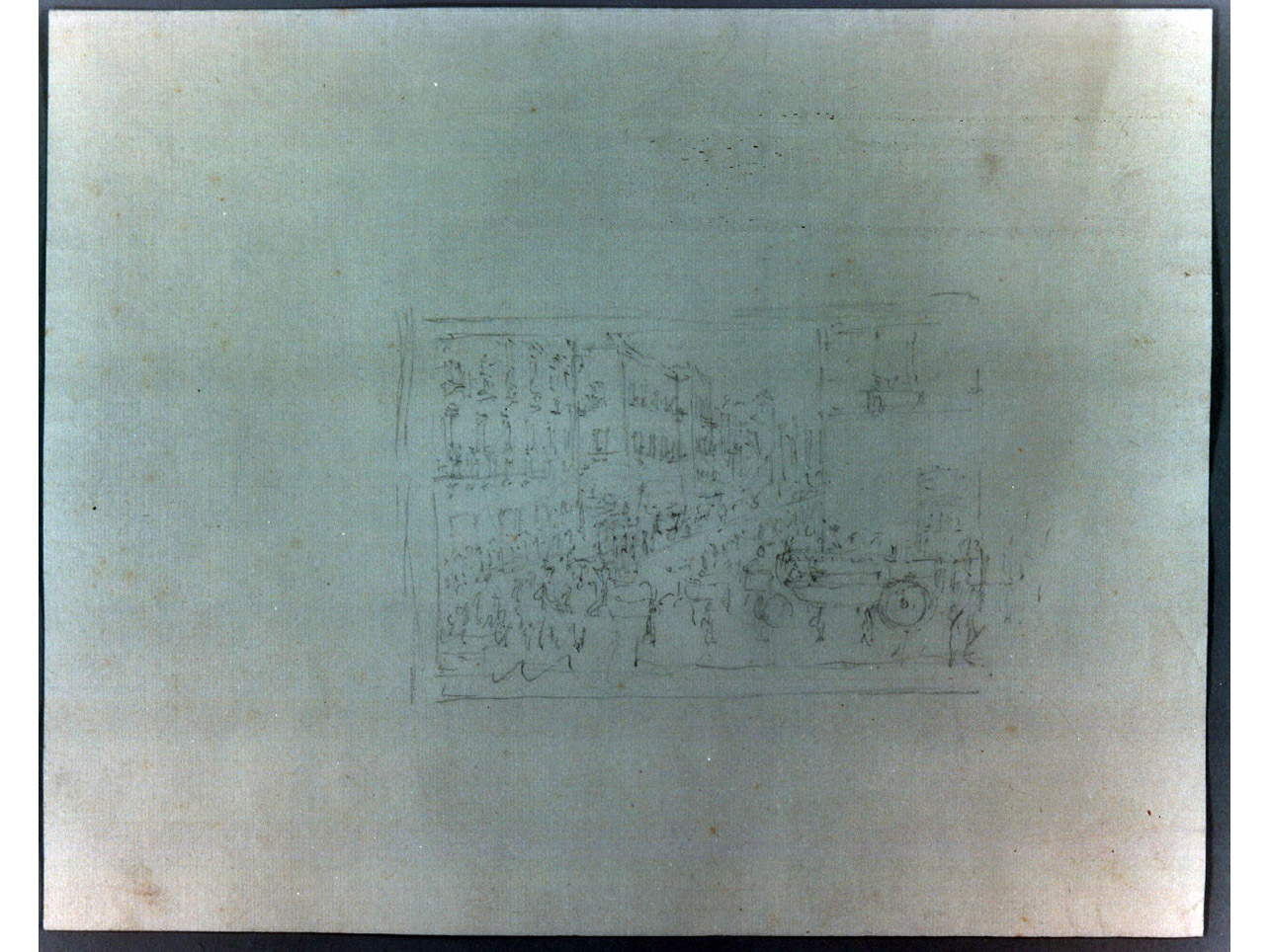 veduta di città (disegno) di Niccolini Antonio (sec. XIX)