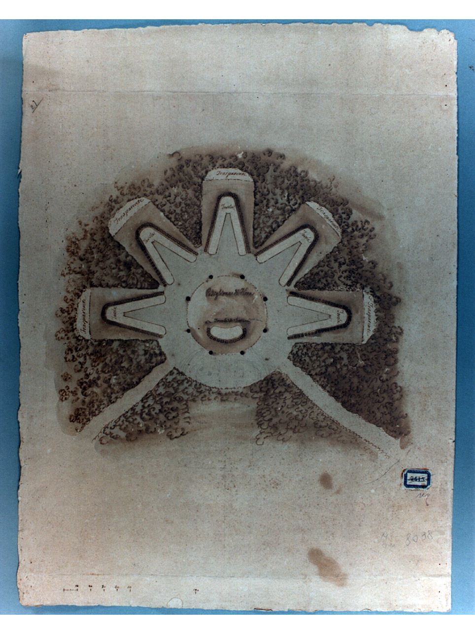 padiglione per banchetto (disegno) di Niccolini Antonio (prima metà sec. XIX)