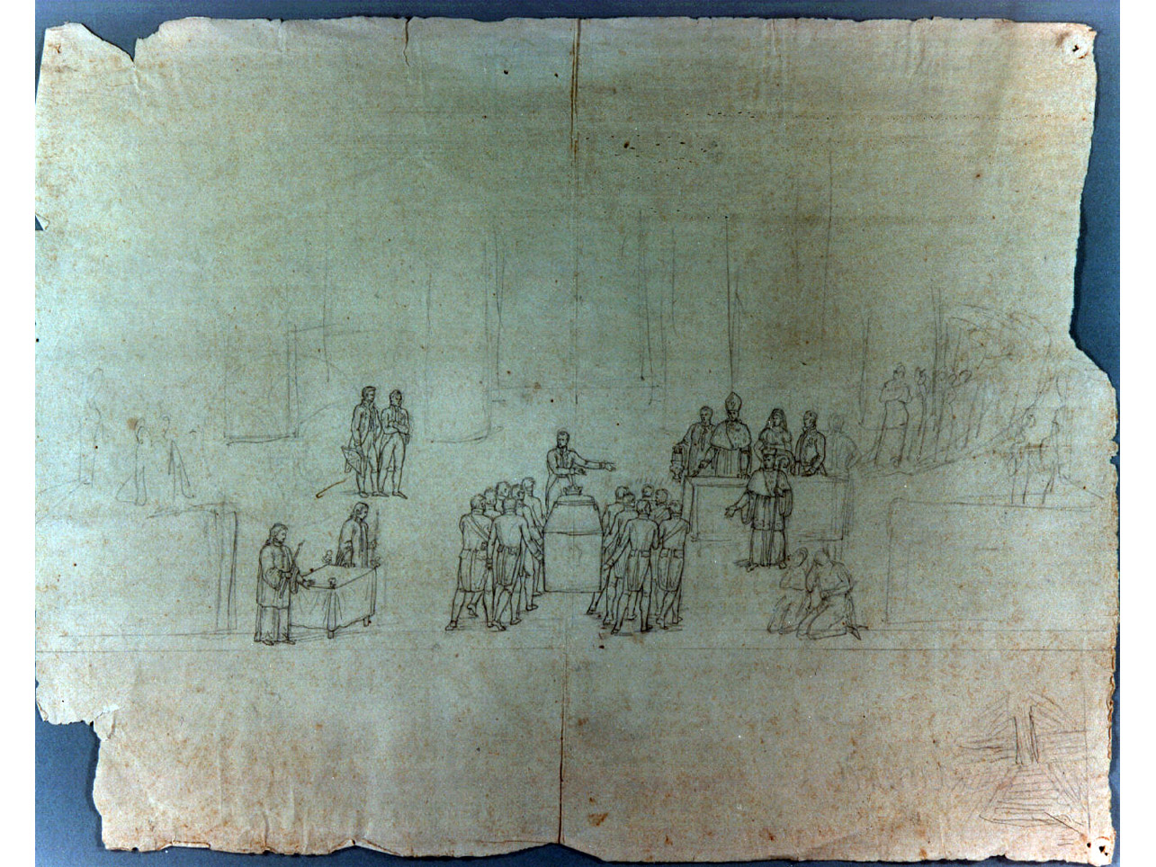 funerale regio (disegno) di Niccolini Antonio (sec. XIX)