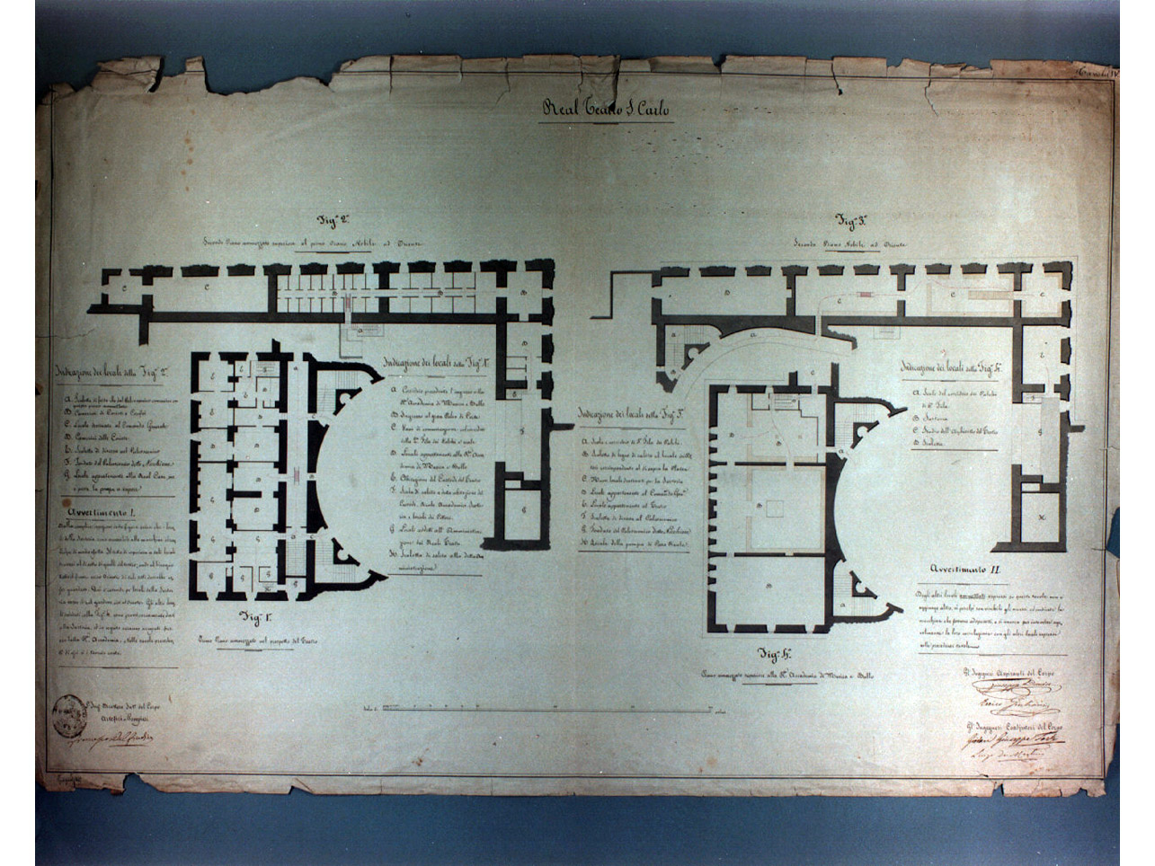pianta del teatro San Carlo (disegno) - ambito campano (sec. XIX)