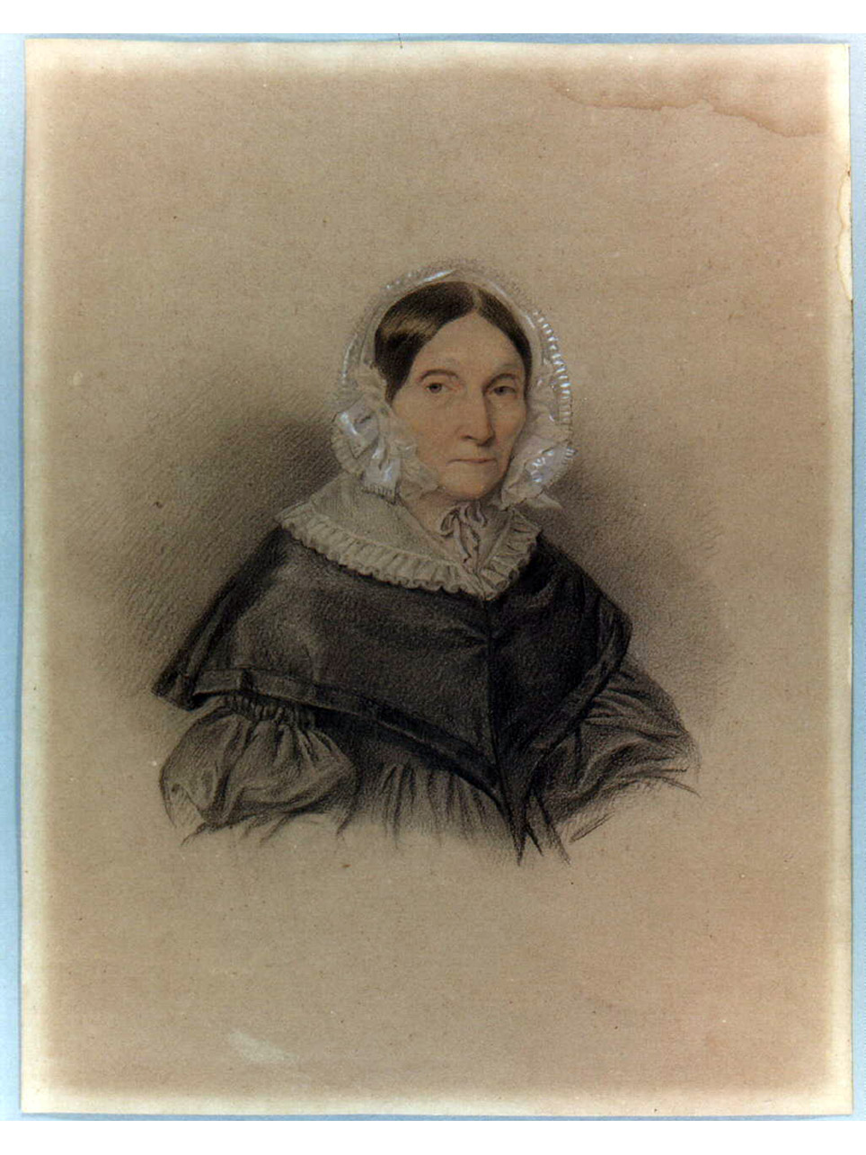 ritratto di donna (disegno) - ambito napoletano (sec. XIX)